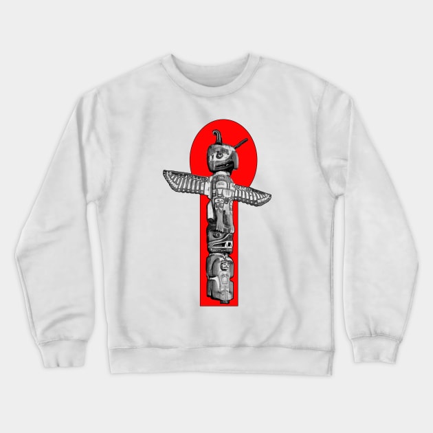 Totem talisman indigenous to North America Crewneck Sweatshirt by Marccelus